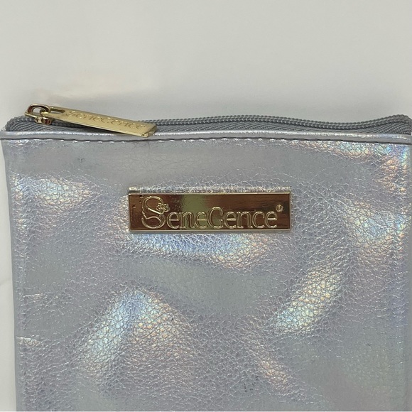 Vintage Y2K Senegence Holographic Silver & Gold Coin Zipper Mini Purse - Picture 3 of 12